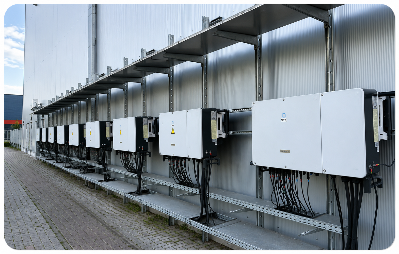 Bildplatzhalter für Photovoltaikanlage auf einem Logistikzentrum